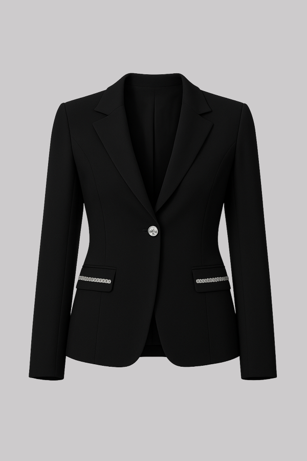 Embellished Black Blazer