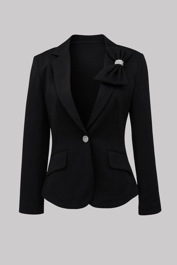 Embellished Bow Detail Blazer