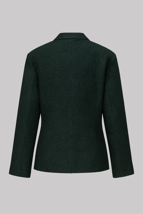 Deep Green Classic Skirt Suit Set