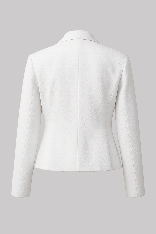 White Classic Skirt Suit Set