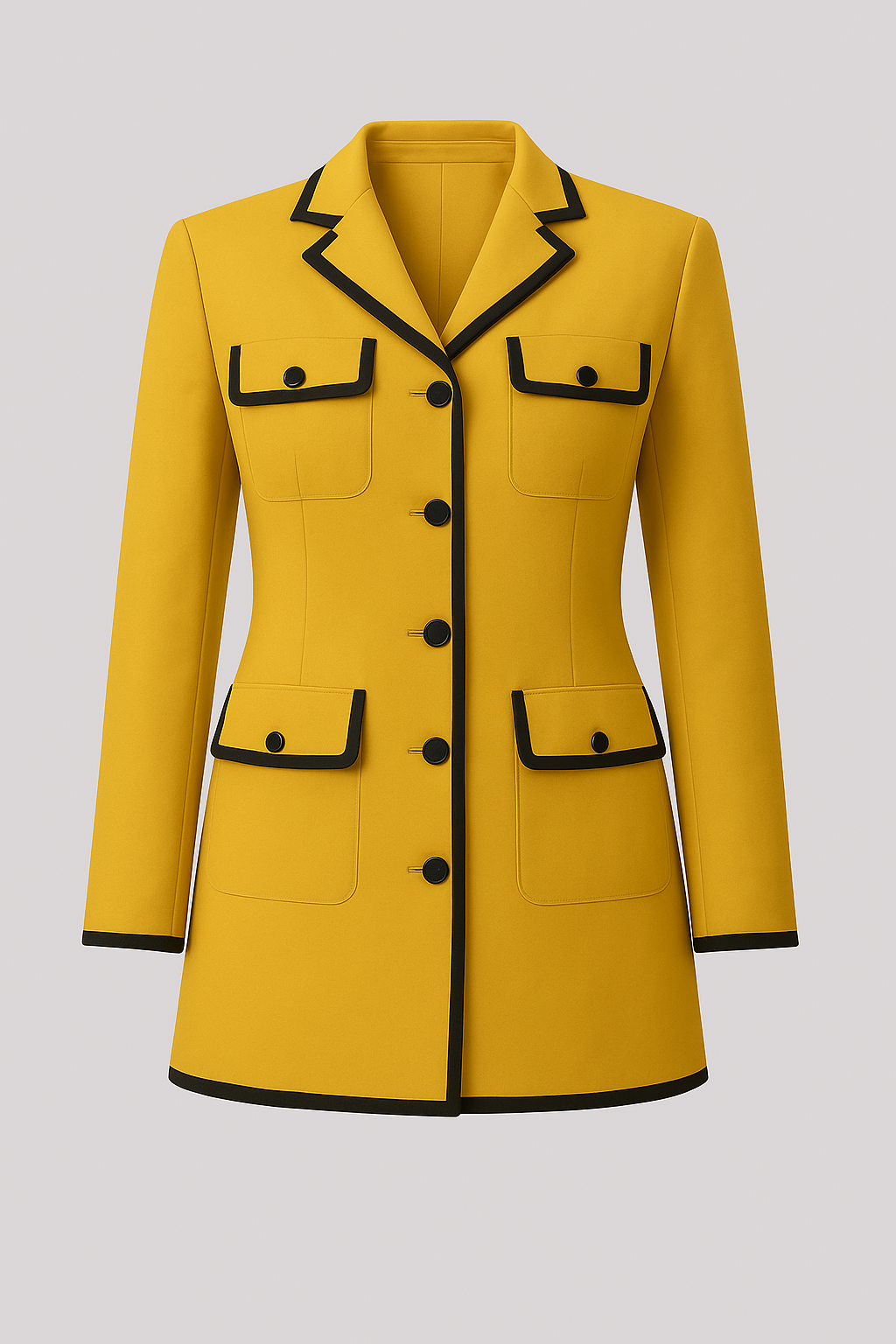 Mustard Yellow Pocket Detail Pantsuit