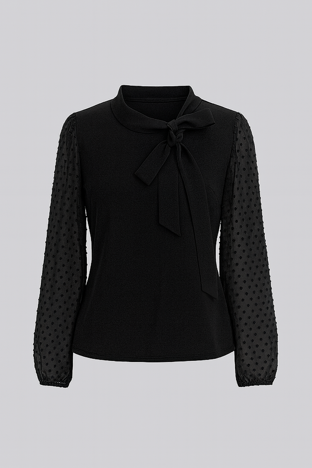 Chiffon Tie-Neck Blouse