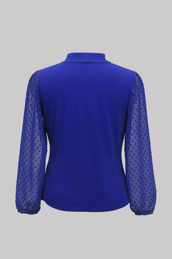 Chiffon Tie-Neck Blouse