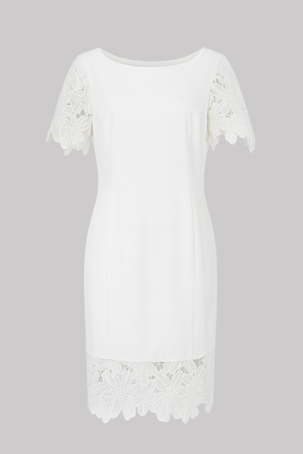 Lace Trim Sheath Dress