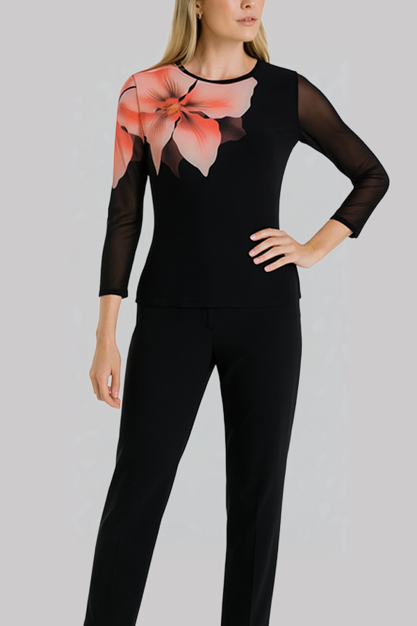 Floral Print Long Sleeve Top