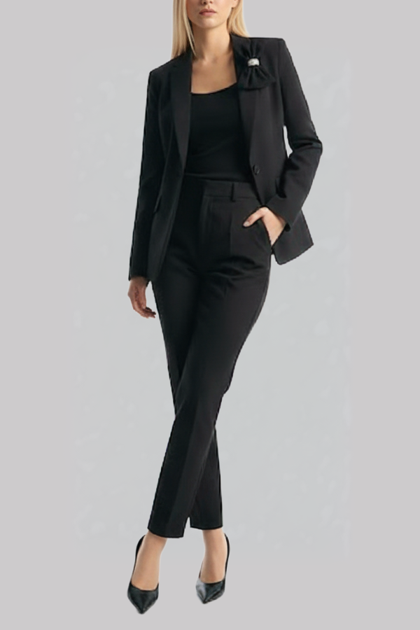 Embellished Bow Detail Blazer